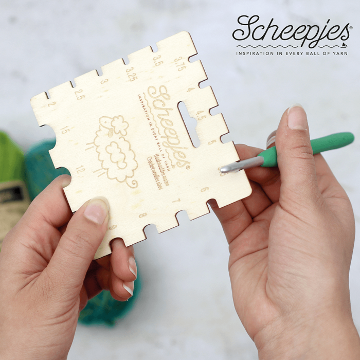 SCHEEPJES CROCHET NEEDLE GAUGE