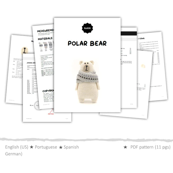 Pedro the Polar Bear Complete Crochet Kit